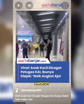 VIDEO - Viral! Anak Kecil Dicegat Petugas KAI, Ibunya Diejek: Naik Angkot Aja!