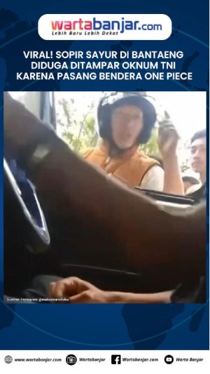VIDEO - Sopir Sayur di Bantaeng Diduga Ditampar Oknum TNI karena Bendera One Piece