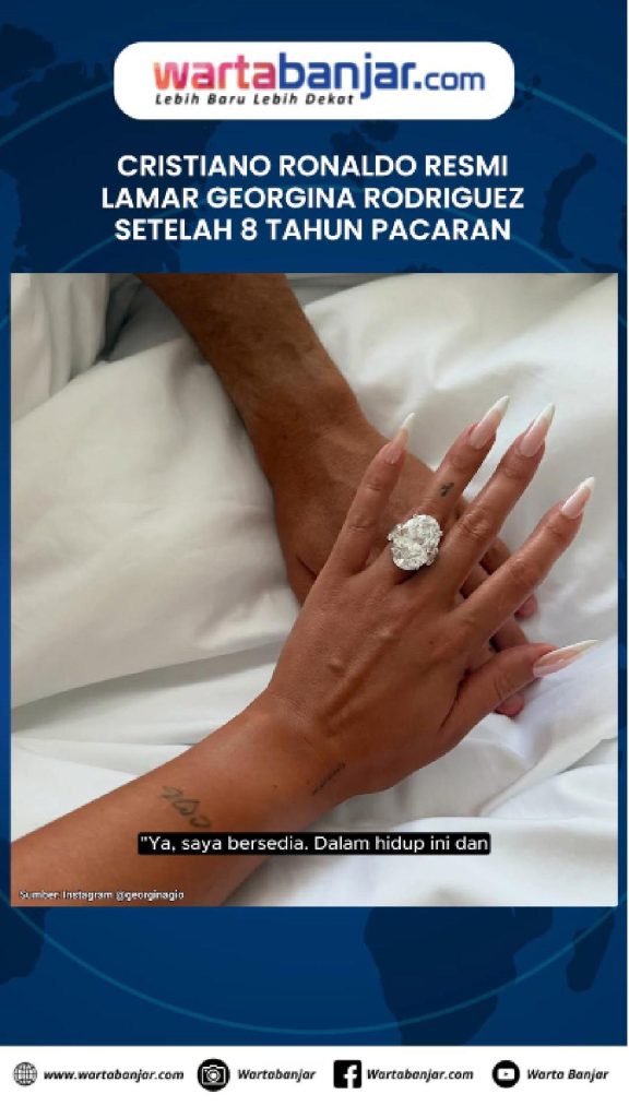 VIDEO - Cristiano Ronaldo Resmi Lamar Georgina Rodriguez setelah 8 Tahun Pacaran