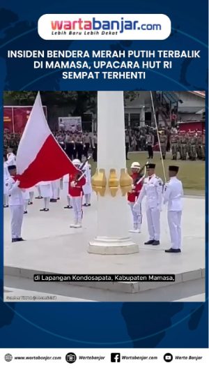 VIDEO - Insiden Bendera Merah Putih Terbalik di Mamasa, Upacara HUT RI Sempat Terhenti
