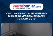 VIDEO - VIRAL! Aksi Pencurian Nintendo di Catz Games Banjarmasin Terekam CCTV