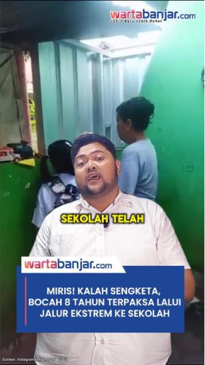 VIDEO - MIRIS! Kalah Sengketa, Bocah 8 Tahun Pertaruhkan Nyawa Untuk Sekolah?‎