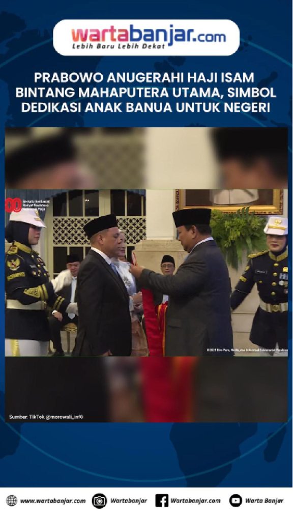 VIDEO - Prabowo Anugerahi Haji Isam Bintang Mahaputera Utama, Simbol Dedikasi Anak Banua untuk Negeri