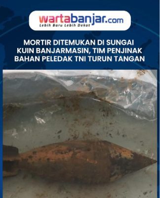 VIDEO - Mortir Ditemukan di Sungai Kuin Banjarmasin, Tim Penjinak Bahan Peledak TNI Turun Tangan