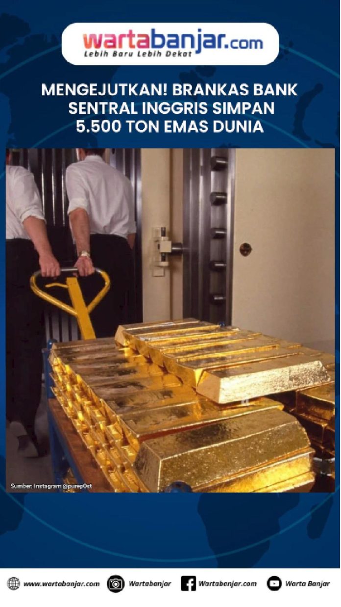 VIDEO - MENGEJUTKAN! Brankas Bank Sentral Inggris Simpan 5.500 Ton Emas Dunia,