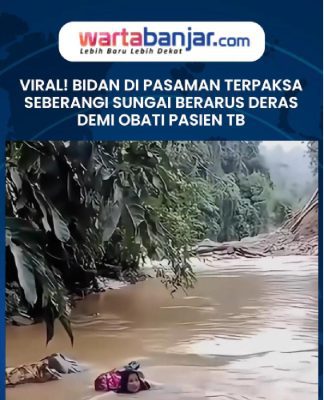VIDEO - Viral! Bidan di Pasaman Terpaksa Seberangi Sungai Berarus Deras Demi Obati Pasien TB