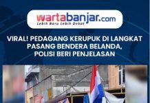 VIDEO - VIRAL! Pedagang Kerupuk di Langkat Pasang Bendera Belanda, Polisi Beri Penjelasan