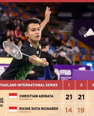 Christian Adinata Bawa Pulang Satu-satunya Gelar untuk Indonesia di Thailand International Series 2025