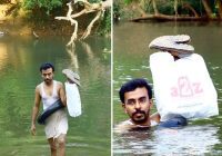 KISAH INSPIRATIF ABDUL MALIK! 20 Tahun Berenang Menyeberangi Sungai, Guru di India Ini Dijuluki ‘Master Tabung’