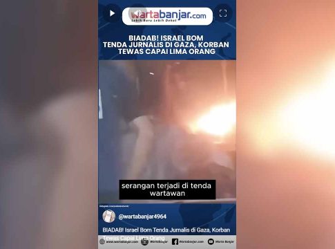 VIDEO - BIADAB! Israel Bom Tenda Jurnalis di Gaza, Korban Tewas Capai Lima Orang