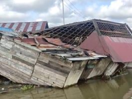 Diterjang Cuaca Ekstrem, Tiga Rumah Warga dan Satu Gedung Olahraga di HST Rusak Parah