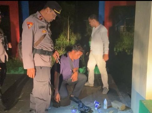 Tiga Pemuda Pesta Miras di Tempat Gelap, Diamankan Polsek Awayan