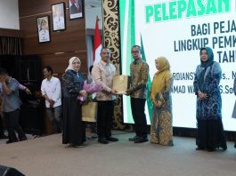 Pesan Wabup Batola di Pelepasan Purna Tugas Pejabat Eselon II