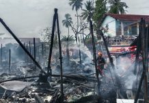 Lima Rumah Ludes Terbakar di Paringin