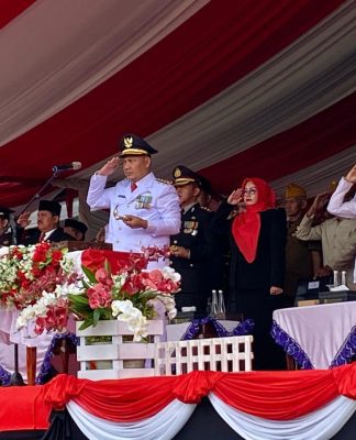 Bupati HST Samsul Rizal Pimpin Upacara HUT ke-80 RI di Barabai