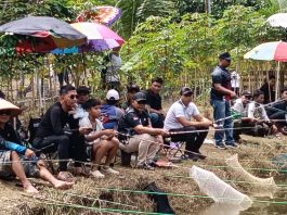 Ramaikan HUT RI ke-80, Komandan Kodim 1002/HST Ikut Lomba Mancing