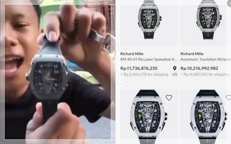 VIRAL! Anak Terekam Pamer Jam Rp11,7 Miliar Setelah Menjarah Rumah Ahmad Sahroni