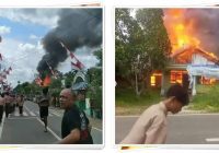 BREAKING NEWS! Api Lahap Pemukiman Dekat Sekolah di Birayang HST, Warga Panik Berhamburan!