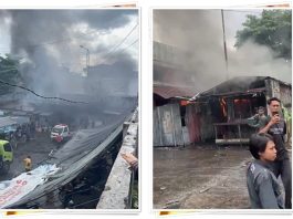 BREAKING NEWS! Kebakaran Heboh di Pasar Hanyar Sentra Antasari Banjarmasin, Warga Panik Berusaha Padamkan Api