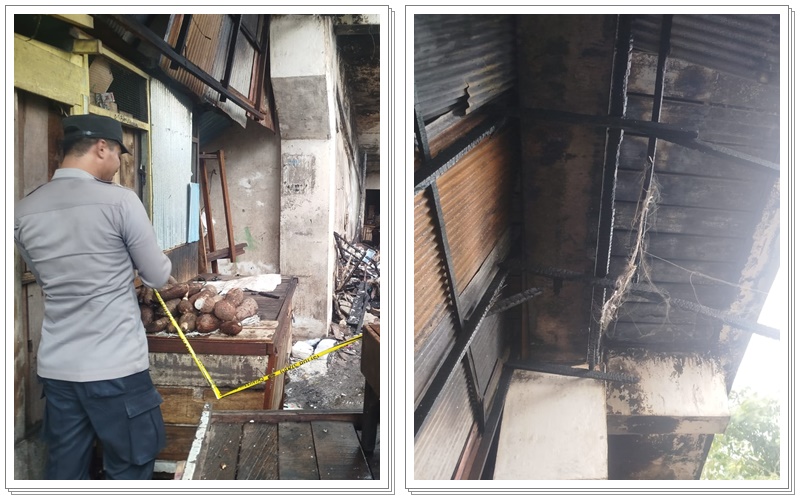 Kondisi gudang kosong di pasar hanyar usai kebakaran3