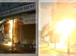 GEGER! Toko di Simpang 4 Pasar Lama Banjarmasin Nyaris Terbakar Akibat Konsleting Listrik Subuh Tadi