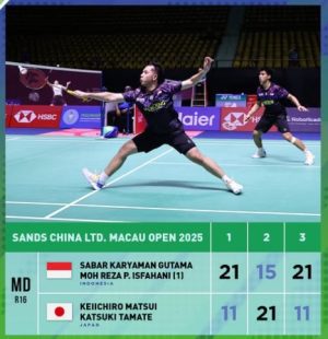 Sabar/Reza Jadi Harapan Terakhir Ganda Putra Indonesia di Macau Open