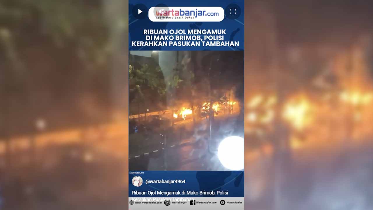 VIDEO - Ribuan Ojol Mengamuk di Mako Brimob, Polisi Kerahkan Pasukan Tambahan