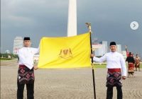 Pataka Kesultanan Banjar Turut Meriahkan Kirab Bendera Pusaka di HUT ke 80 RI di Istana Negara