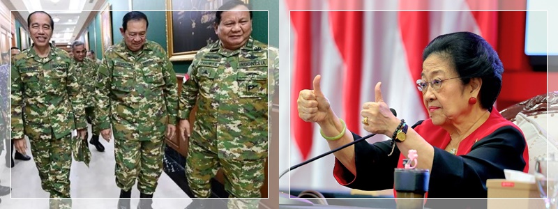 Prabowo, Jokowi, dan SBY, mega