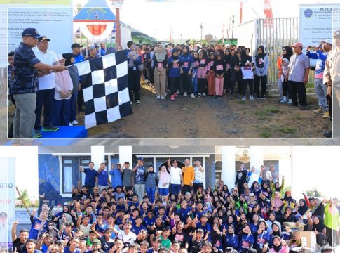 MERIAH! Ratusan Pelajar & Pemuda Tumpah Ruah Ikuti Fun Run Susur Sungai Barito, Semangat 17-an Membara!