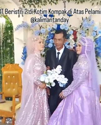 Viral Ketua RT Desa Bajarau Pamer 2 Istri