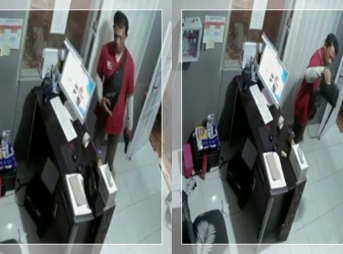 Terekam Jelas CCTV! Pria Misterius Gondol Tas Karyawan Penginapan di Tarakan Banjarmasin!