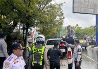Tertibkan Parkir Liar, Dishub dan Satlantas Polresta Banjarmasin Tilang 6 Berkas Kendaraan dan 3 Sepeda Motor
