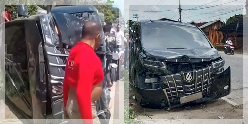 MOBIL MEWAH ANGGOTA DPR RI Jungkir Balik di Aceh! Gegara Emak-emak Motong Jalan Mendadak