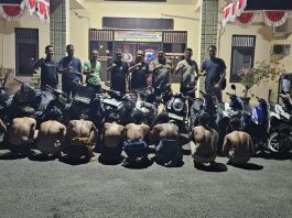 10 Remaja dan 17 Unit Sepeda Motor Terlibat Balapan Liar di Desa Swarangan Diamankan Polsek Jorong