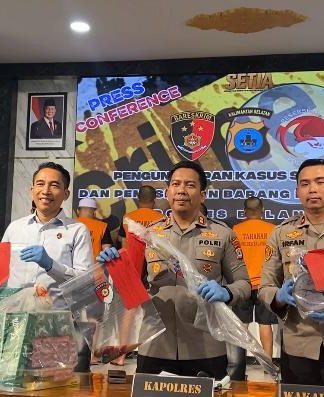 Pengedar Rokok Ilegal Asal HST Dibekuk Polres Balangan di Buntu Karau