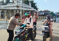 Begini Cara Sederhana Polsek Awayan Ajak Warga Rayakan Kemerdekaan ke 80 RI
