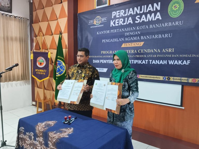ATR/BPN dan Pengadilan Agama Banjarbaru Resmi Jalin Kerjasama, Perkuat Layanan Sengketa Tanah dan Warisan