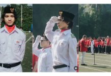 BCL Bangga Putranya Noah Pimpin Upacara HUT ke 80 Kemerdekaan RI di Sekolah