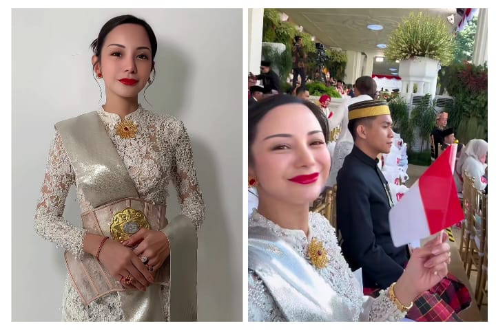 Hadiri Perayaan HUT ke 80 RI di Istana Negara Pakai Kebaya Putih, Kirana Larasati Dipuji Warganet