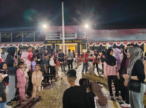 Semarak Kebersamaan Polres HST, Anak-Anak dan Personel Ramaikan Lomba HUT ke-80 RI