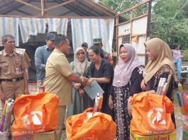 Tanggap Darurat Puting Beliung di Desa Sungai Pinang, Wabup Tanah Laut Turun Langsung Berikan Bantuan