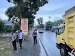 Kurangi Laka Lantas, Satlantas Polres Tanah Laut Pasang 50 Baliho di Berbagai Titik Strategis