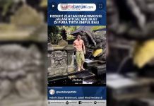 VIDEO - Heboh! Zlatan Ibrahimovic Jalani Ritual Melukat di Pura Tirta Empul Bali