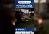 VIDEO - Merinding! Lampu Ambulans Tiba-Tiba Menyala Sendiri Setelah Lama Tidak Dihidupkan