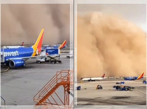 HOROR DI LANGIT ARIZONA! Badai Debu Raksasa Lumpuhkan Phoenix, Gelap Gulita & Jarak Pandang Nol