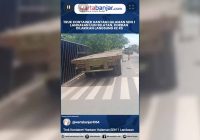 VIDEO - Truk Kontainer Hantam Halaman SDN 1 Landasan Ulin Selatan, Korban Dilarikan langsung ke RS