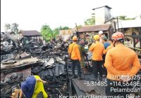 DATA LENGKAP Korban Kebakaran di Pelambuan Versi BPBD Banjarmasin: RT 55 Ada 17 Rumah & RT 59 Ada 6