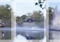 DETIK-DETIK Helikopter Pemadam Kebakaran Jatuh ke Danau Rosporden, Begini Kondisi Pilot & Krunya