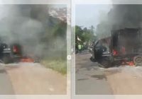 Heroik! Mobil Terbakar Saat Diperbaiki, Mekanik Cegah Api Menyebar Meski Alami Luka Bakar